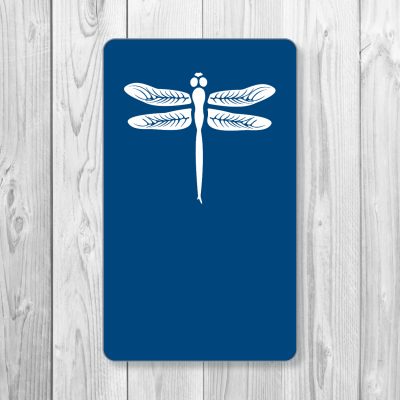 bartaco Dark Blue Dragonfly Card