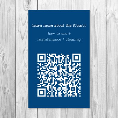 bartaco, iCombi QR sticker for instructions