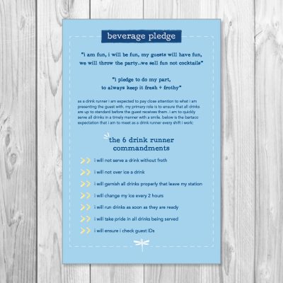 bartaco beverage pledge poster, 11x17, product thumbnail
