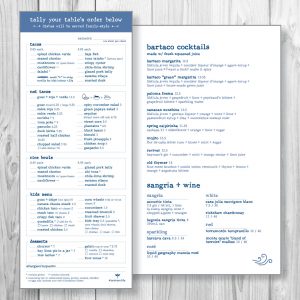 bartaco, NRO Hire Kit Menu Samples, product thumbnail