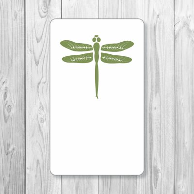 bartaco Light Green Dragonfly Card