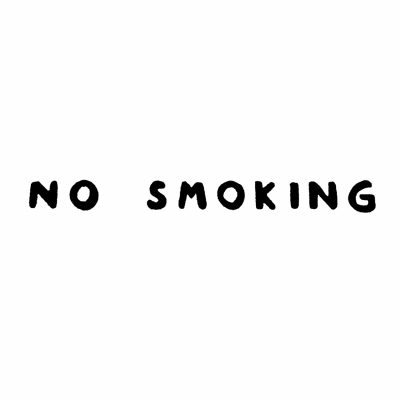 bartaco vinyl decal, no smoking, lettering for direct transfer application, product thumbnail
