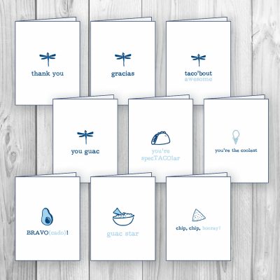 bartaco Thank You Cards, nine designs, rotating sets, product thumbnail