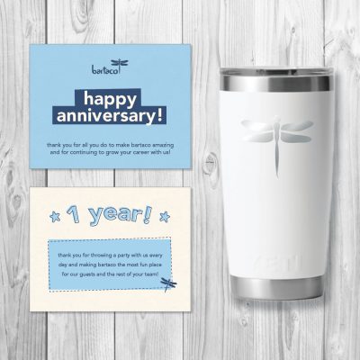 bartaco, celebration kit, one year, tumbler and postcard, product thumbnail