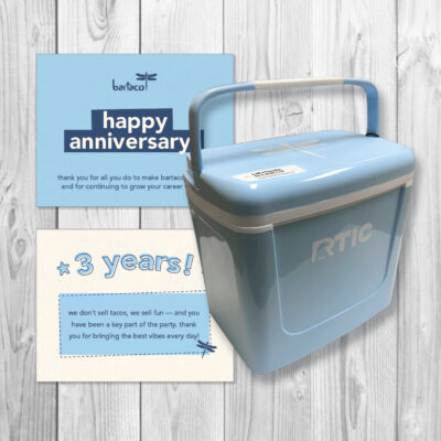 bartaco, celebration kit, three year, cooler and postcard, product thumbnail