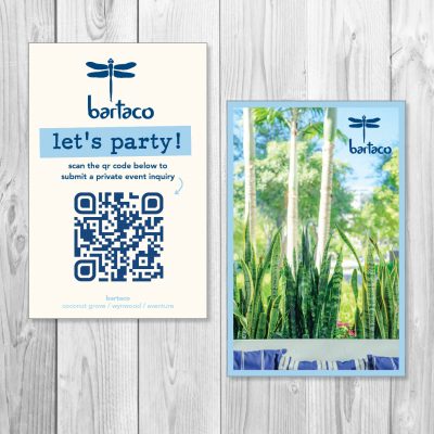 bartaco, florida locations, private event QR card, product thumbnail